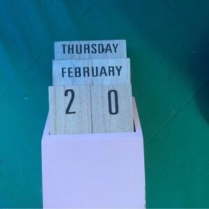 Wooden calendar